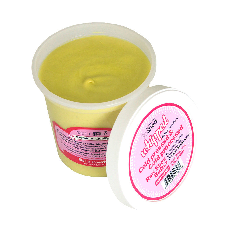 SoShea Whipped Cold Pressed & Cold Processed Raw Shea Butter