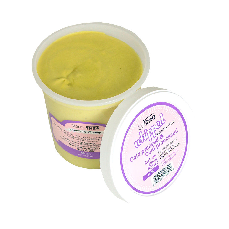 SoShea Whipped Cold Pressed & Cold Processed Raw Shea Butter
