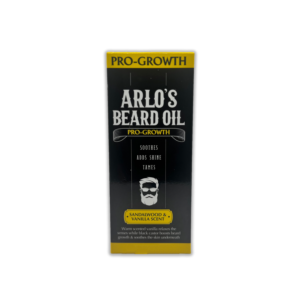 Arlo's: Pro-Growth Beard Oil: Sandalwood & Vanilla Scent